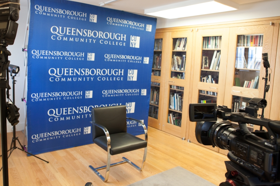 the Film and Media Production studio on campus