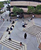 Spanish Steps between the Library and Administration building