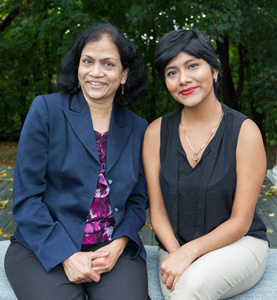 Dr. Mangala Tawde with CRSP mentee Brenda Torres