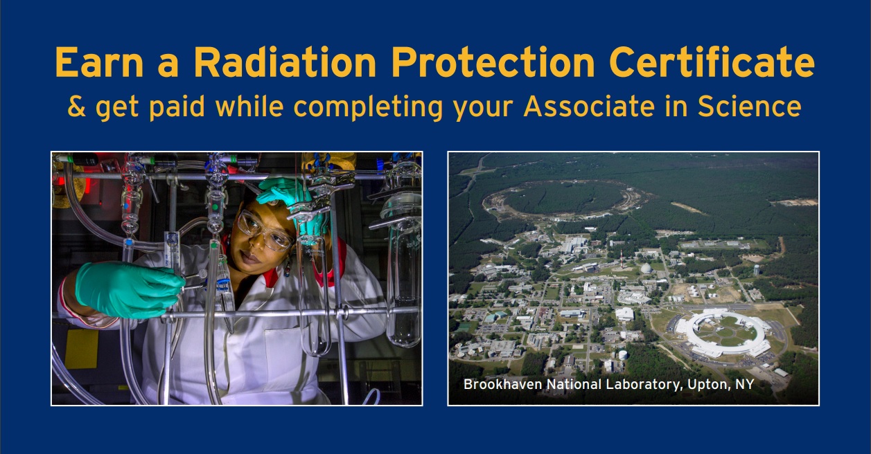 Earn a Radiation Protection Certificate & get paid while completing your Associate in Science