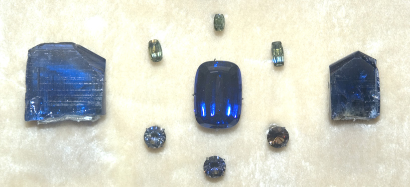 zoisite variant Tanzanite blue crystals