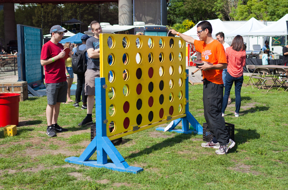 playing connect 4