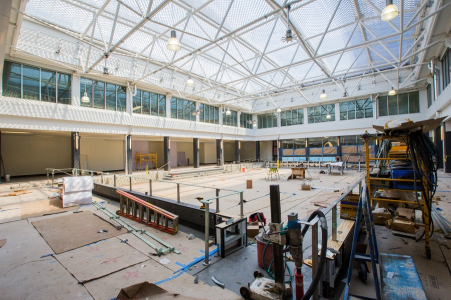 Science Atrium construction