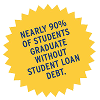 99.5% of students graduate without student loan debt image
