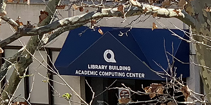 Photo of Academic Computing Center Awning