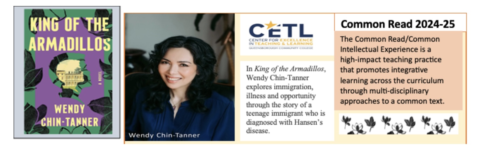 book cover for "King of the Armadillos" and headshot of author Wendy Chin-Taner