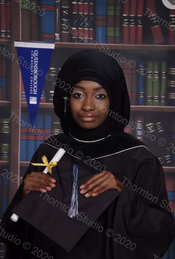 Image of Hadiyyah K. Vincent, QCC Commencement 2021