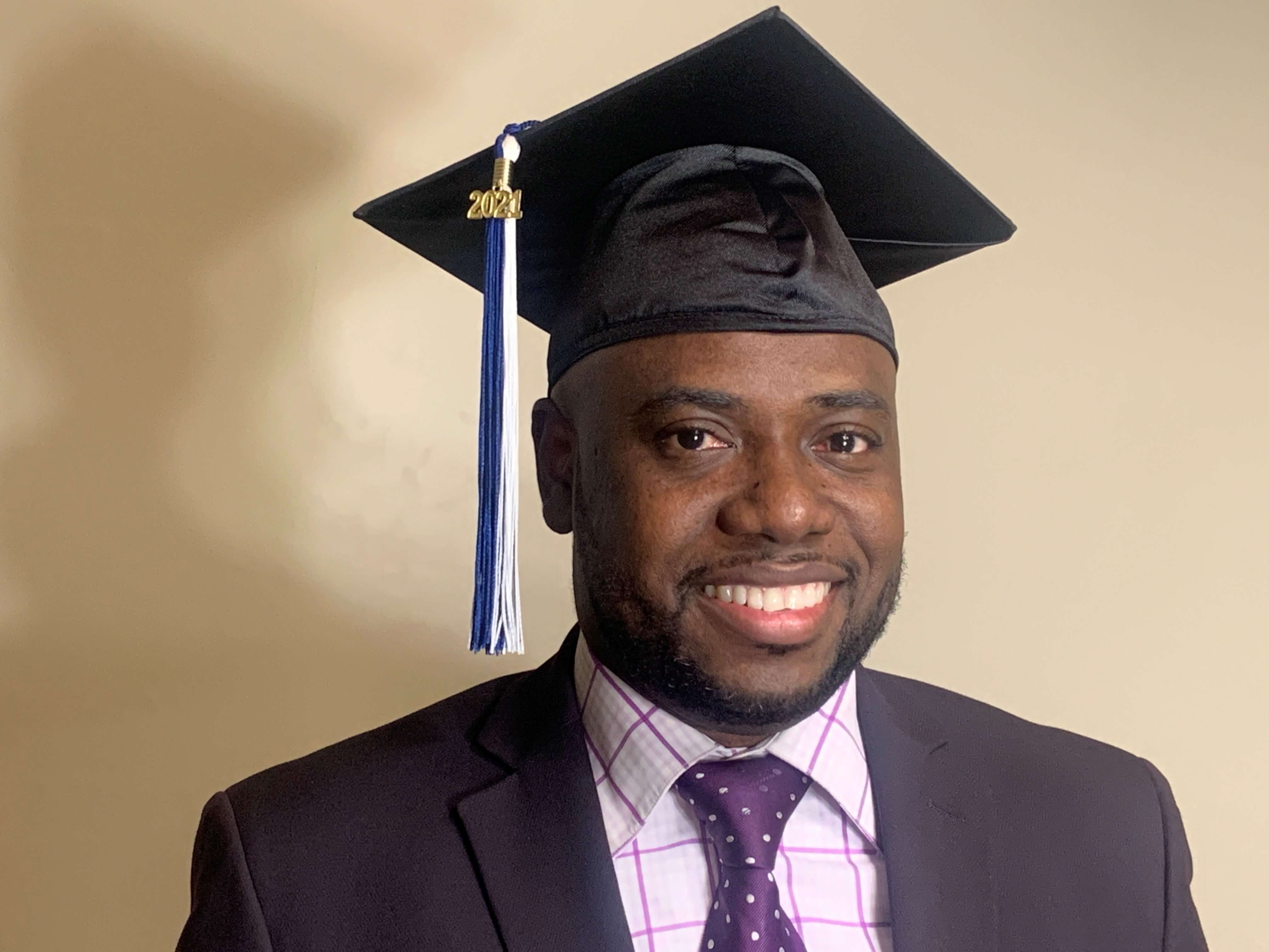 Image of Renaldo D. Hemans, QCC Commencement 2021