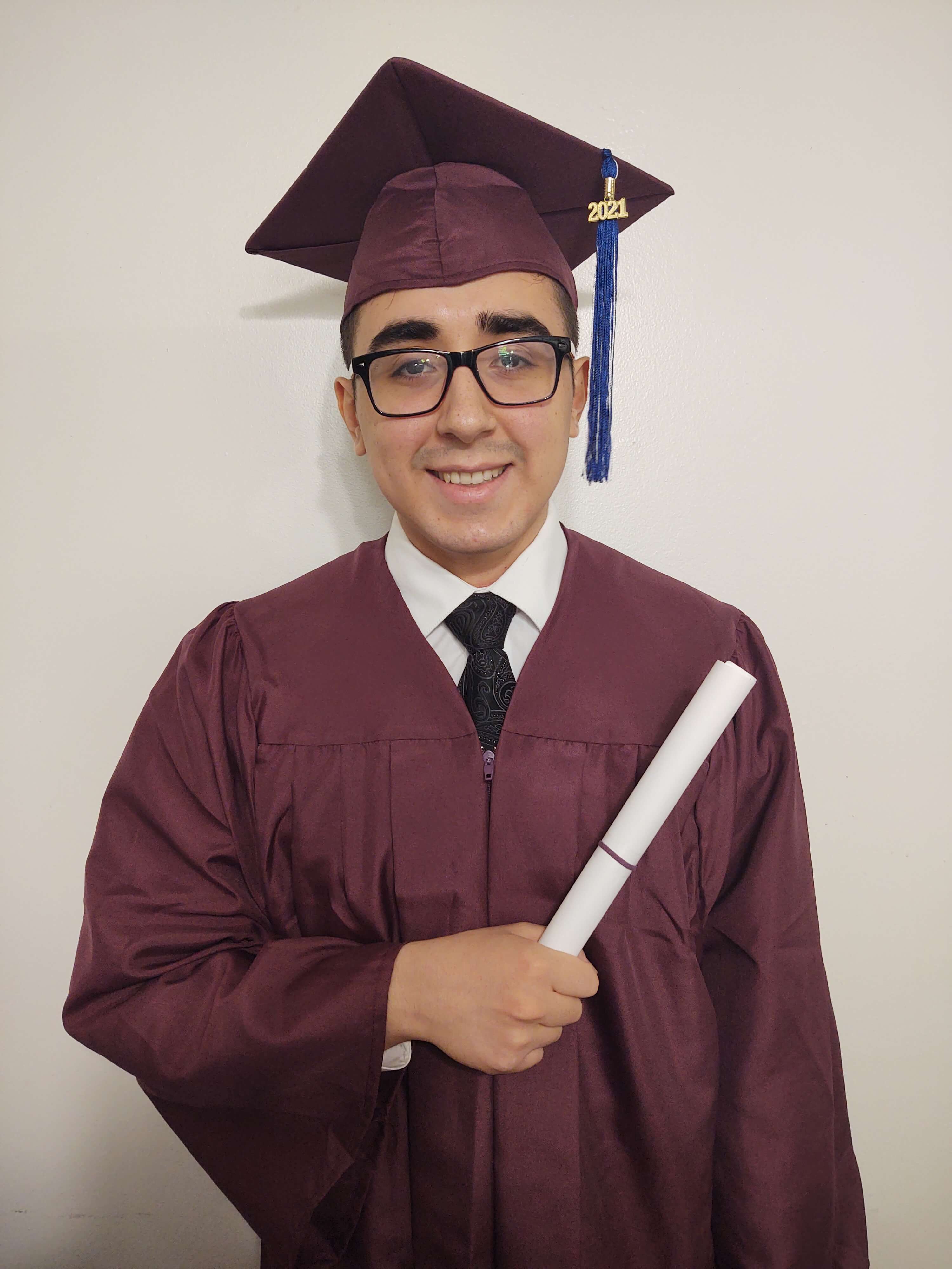 Image of Steven Perez, QCC Commencement 2021