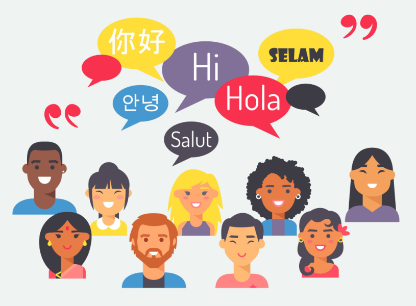 different languages
