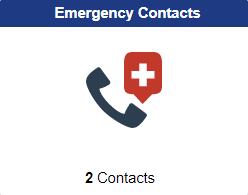 Emergency Contacts tile