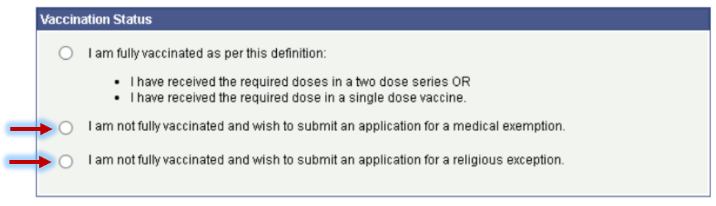vaccination status