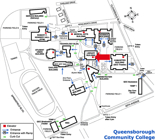 QCC campus map