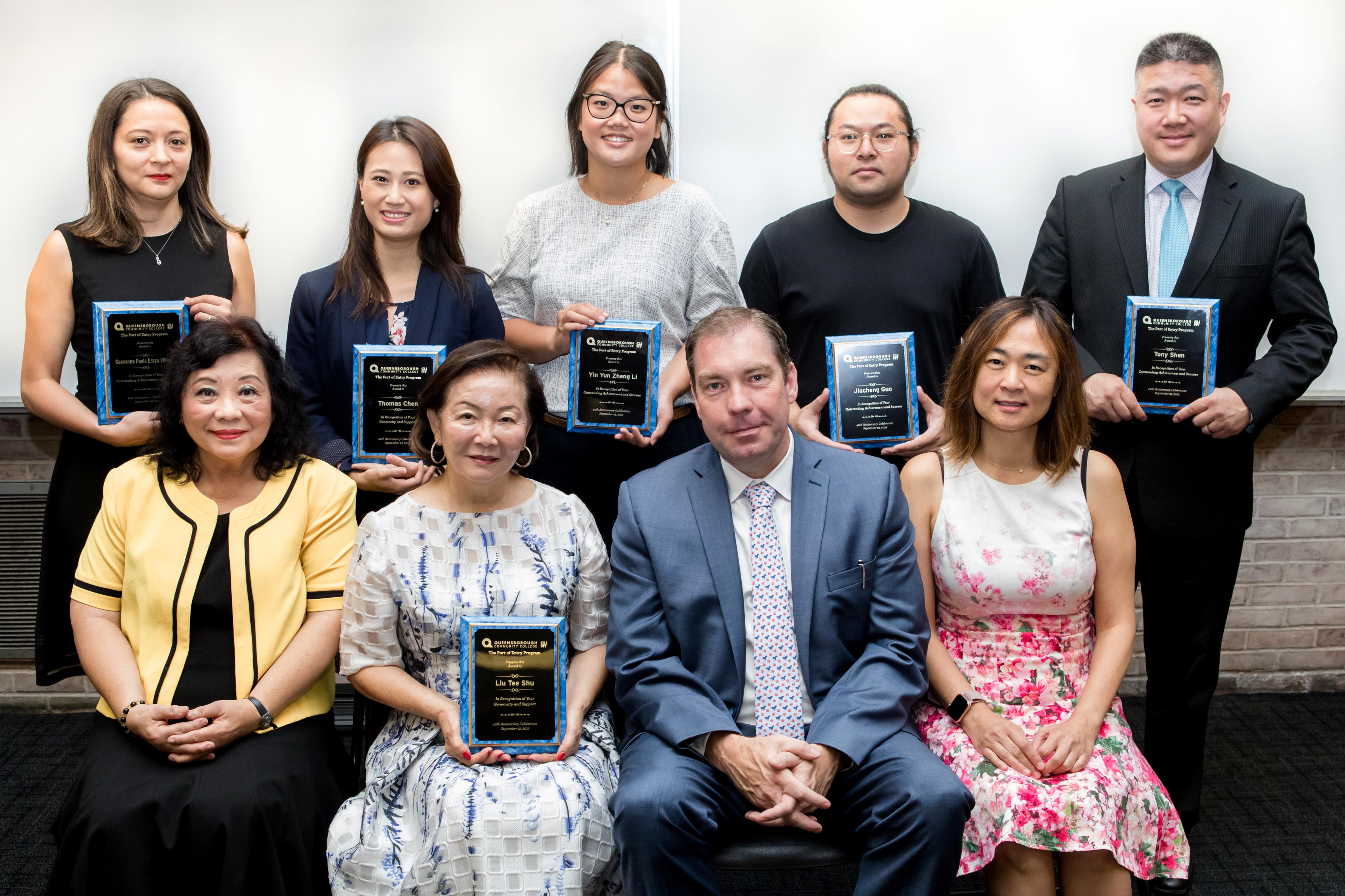 Donors, Port of Entry graduates and administrator celebrate 40 years of Queensborough's Second Language program