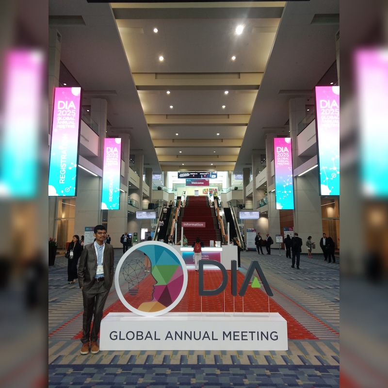 Md Rashedul Islam at the Drug Information (DIA) 2025 Global Annual Meeting