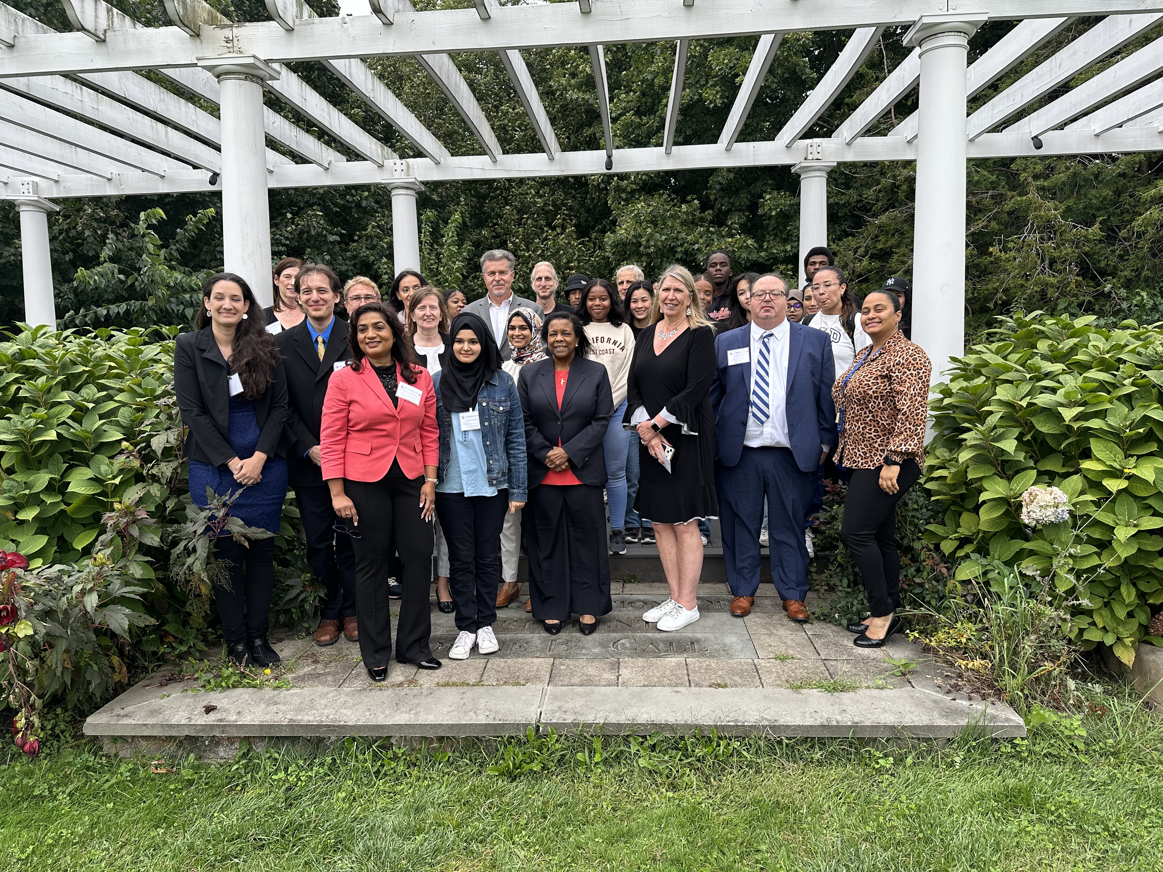 students with Dr. Sharon Lall-Ramnarine