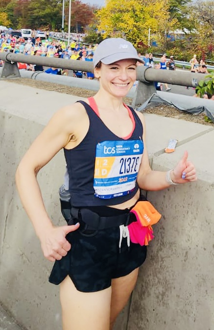 Andrea Salis at the marathon