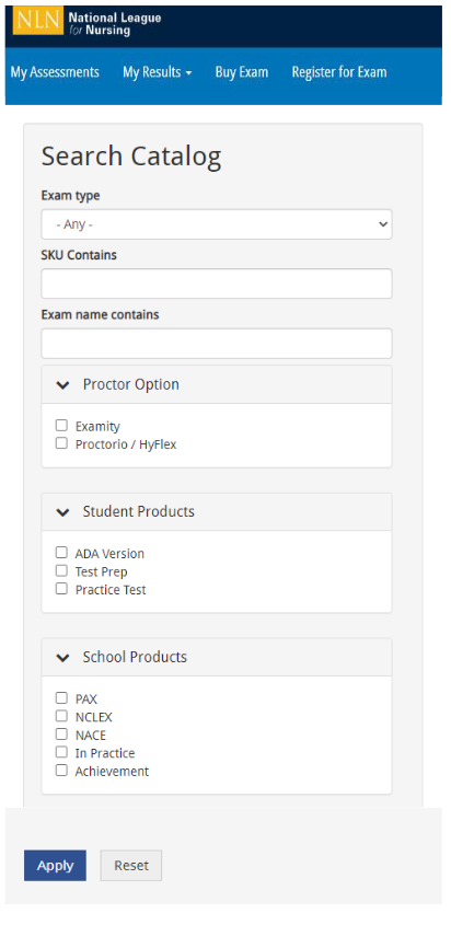 NLN Search Catalog Image