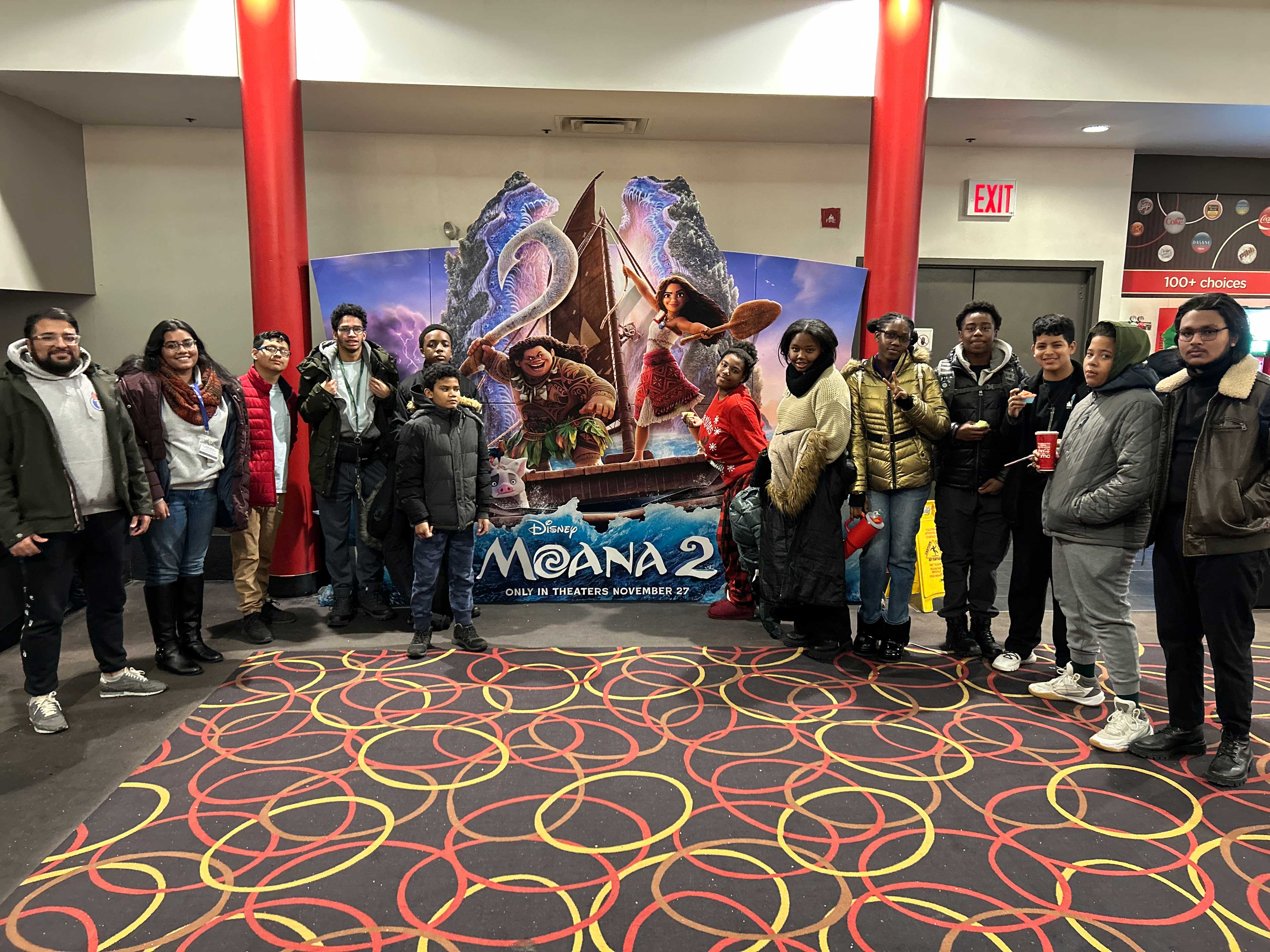 QCC LPP Project PRIZE End of the Year Holiday Field Trip  Movie Viewing of Moana