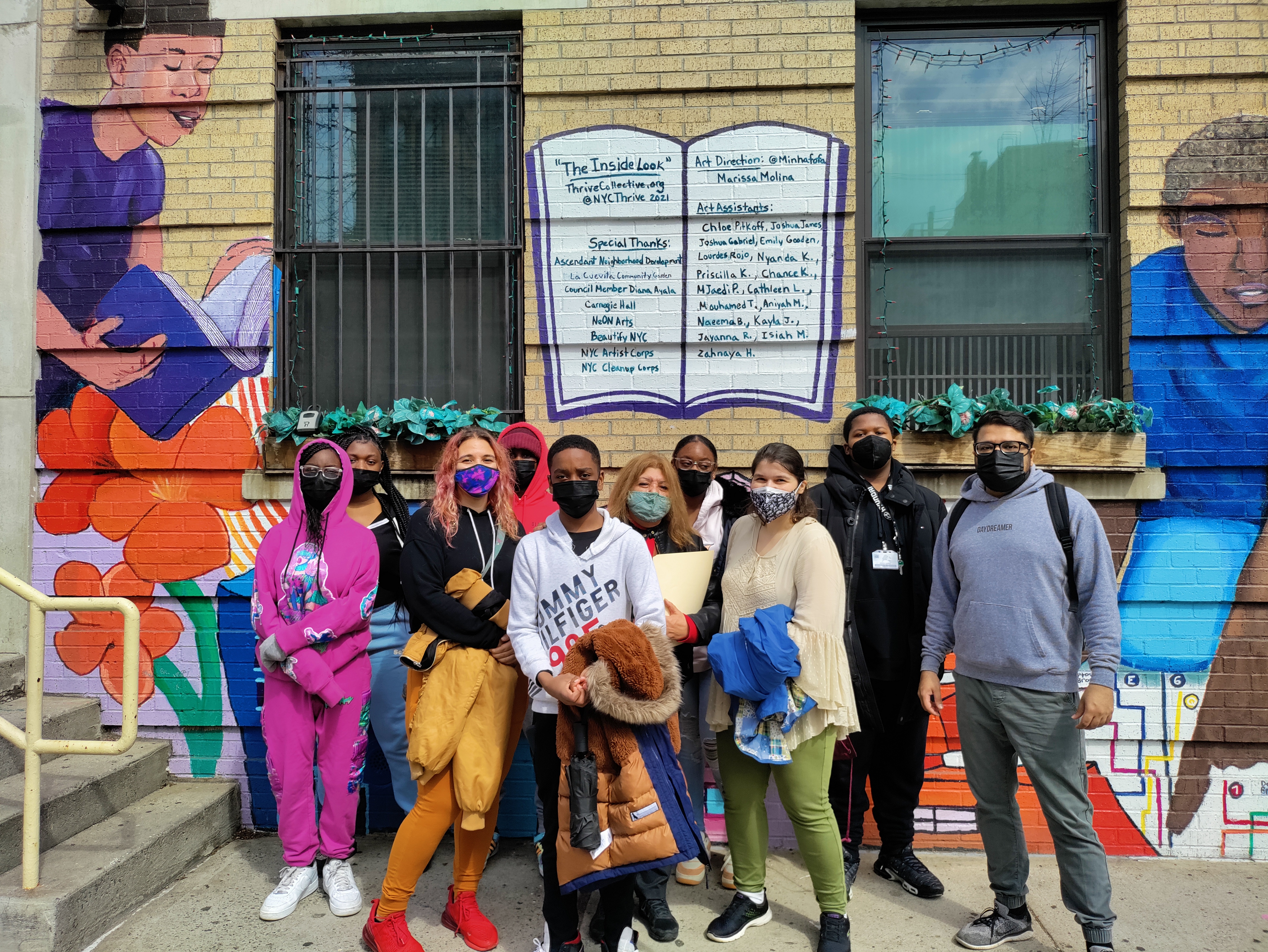 Project PRIZE Saturday Field Trip to Harlem Murals Walking Tour in Spring 2022​ with Students, Parents & Staff