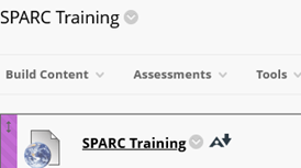 SPARC training link