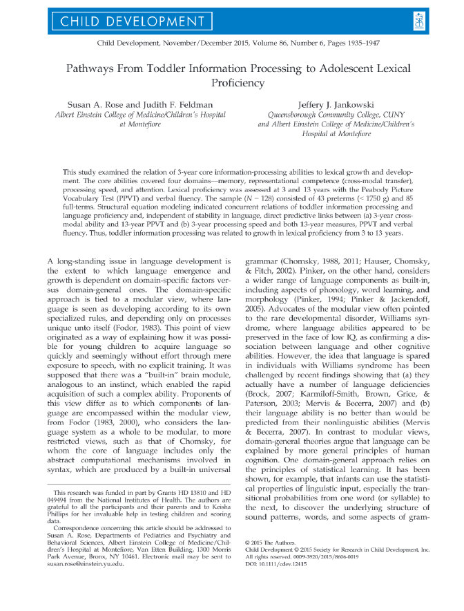 article by Feldman and Jankowski, 2015