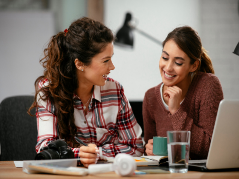 student receiving help from a tutor