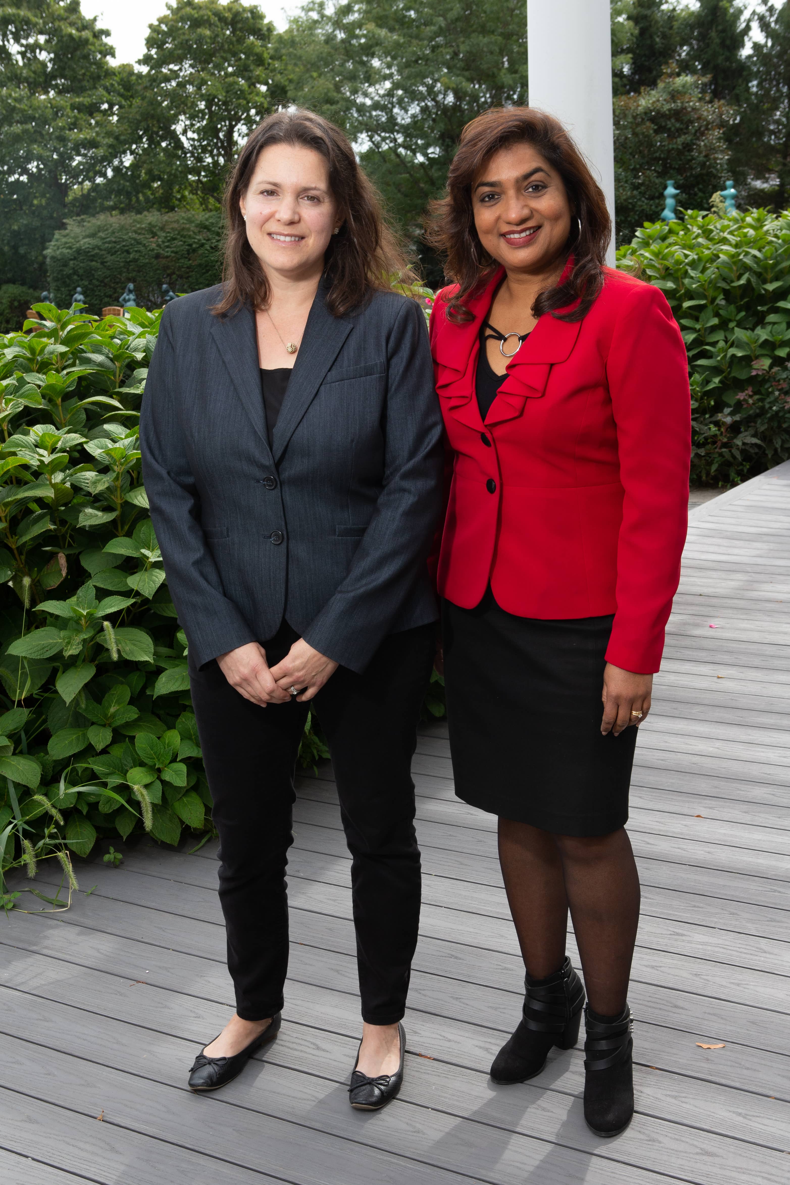 CRSP Programming Coordinator Christina Denny and Dr Sharon Lall-Ramnarine CRSP Director