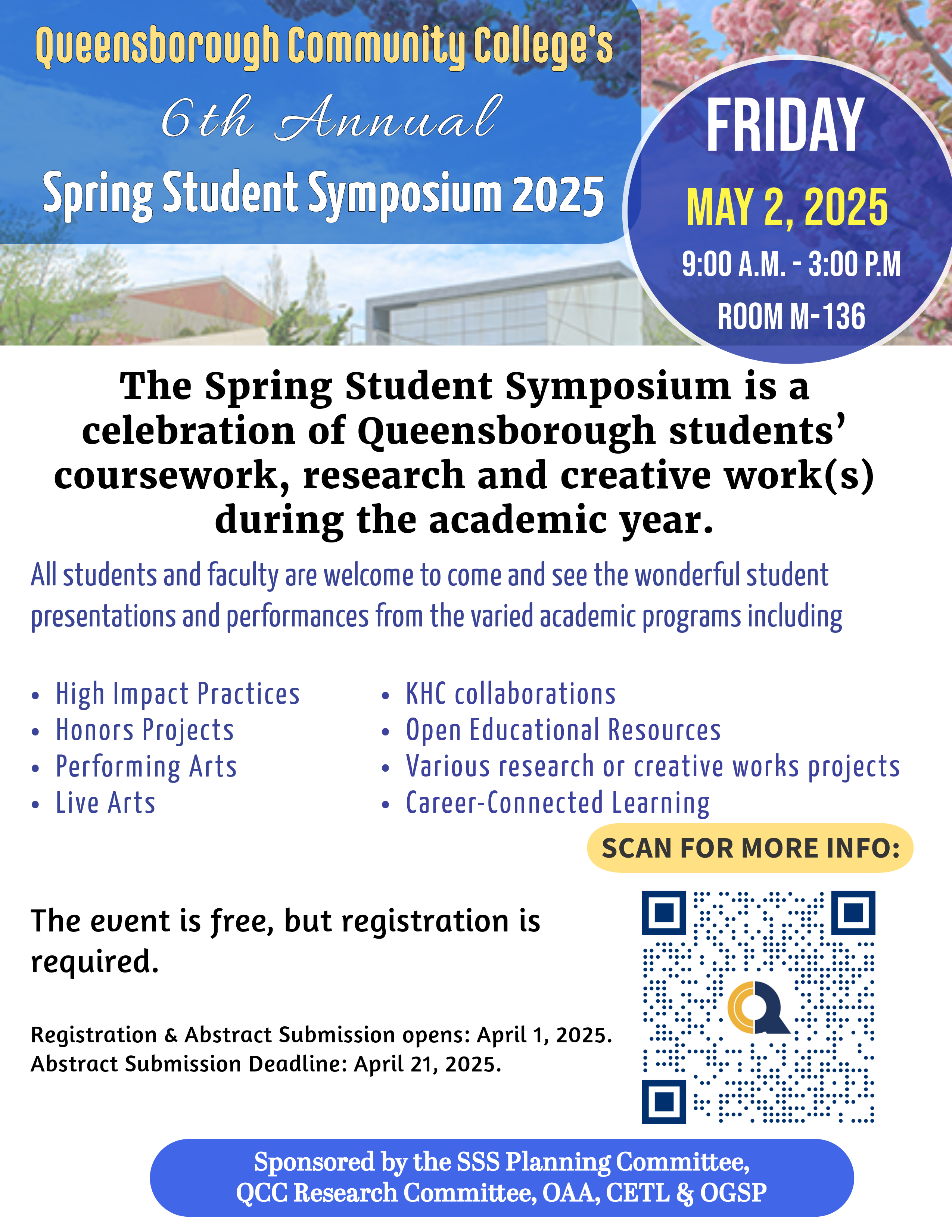 Spring Student Symposium Flyer