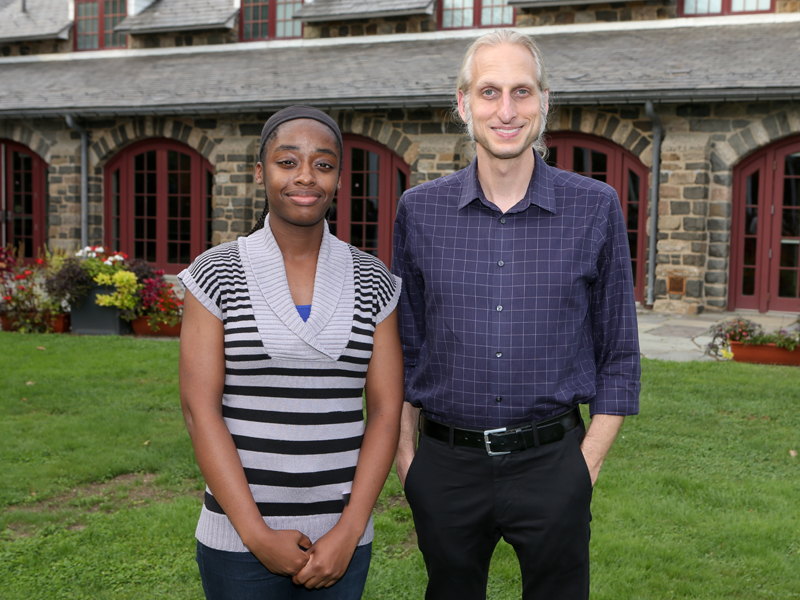 Dr. David Sarno with CRSP Mentee Ashley Smith