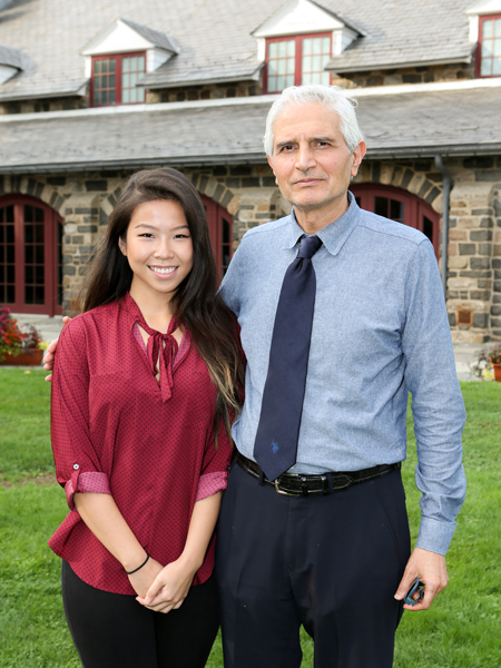 Dr. Sasan Karimi with CRSP Mentee Michelle Qu