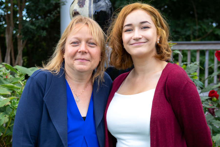 Dr. Joan Petersen with CRSP Mentee Ashley Mercado