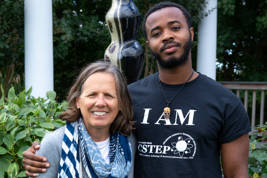 Dr. Monica Trujillo with CRSP Mentee Kalu Dike Udensi