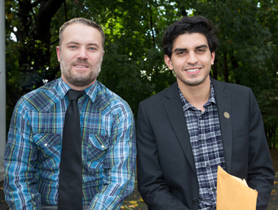 Dr. Adam Luedtke and CRSP Mentee Farbod Hadizadeh