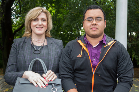 Dr. Merlinda Drini with CRSP Mentee Jose Osorio Hernandez