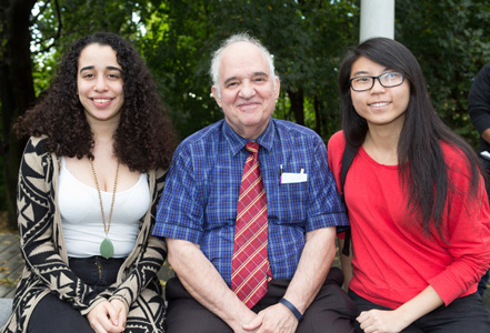 Dr. Paris Svoronos and CRSP Mentees Margaret de los Santos and Julie Leong