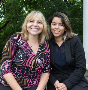 Dr. Regina Sullivan with CRSP Mentee Isabela Velasquez Guttierez