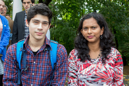 Dr. Tirandai Hemraj-Benny with CRSP Mentee Nicholas Carrero