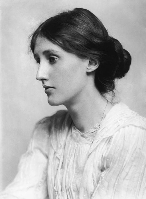 black and white photo of Virginia Woolf