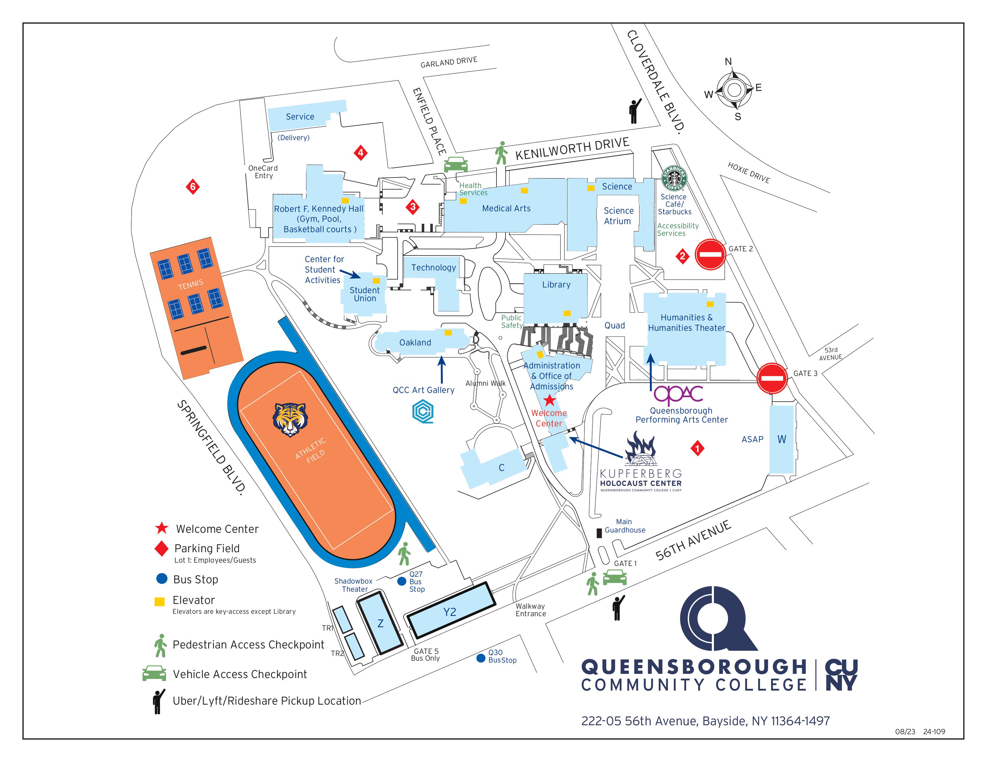 Map of the campus